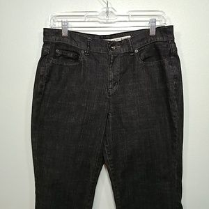 DKNY SOHO Boot Cut Jeans Black size 12